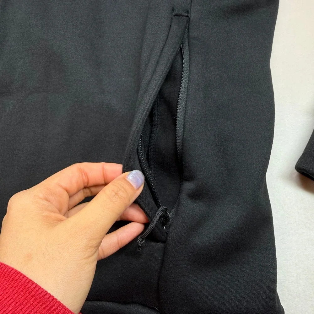 The North Face Mens Black Full Zip Fleece Lined Track Jacket XL NF0A3LUK